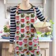 Lushomes Cotton Kitchen Apron for Men and Women, Grey Printed Cooking Apron, Absorbent (Size: 60x80 cm) Online Hot Sale