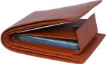 Brown Album Faux Pure Tan Slim Wallet with Card Holder Online Hot Sale