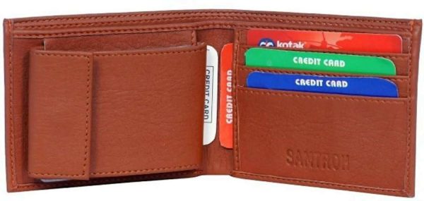 Brown Album Faux Pure Tan Slim Wallet with Card Holder Online Hot Sale